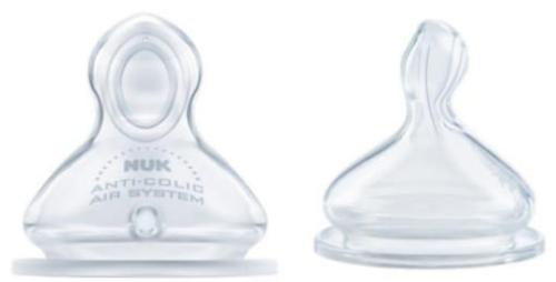 Nuk First Choice Plus Silikonowy Smoczek Na Butelkę 0-6 M 709245 2szt