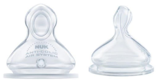 Nuk First Choice Plus Silikonowy Smoczek Na Butelkę 0-6 M 709245 2szt