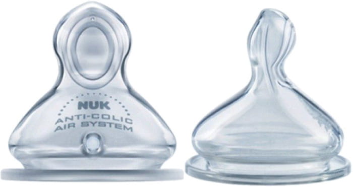 Nuk First Choice Plus Silikonowy Smoczek Na Butelkę 0-6 M 709245 2szt