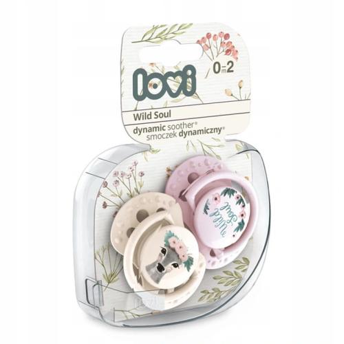 LOVI Smoczki Wild Soul 2szt. 0-2m 22/881 Dziewczynka Różowy