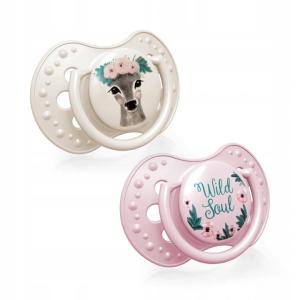 LOVI Smoczki Wild Soul 2szt. 6-18m 22/884 Dziewczynka Różowy