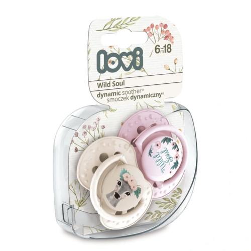 LOVI Smoczki Wild Soul 2szt. 6-18m 22/884 Dziewczynka Różowy