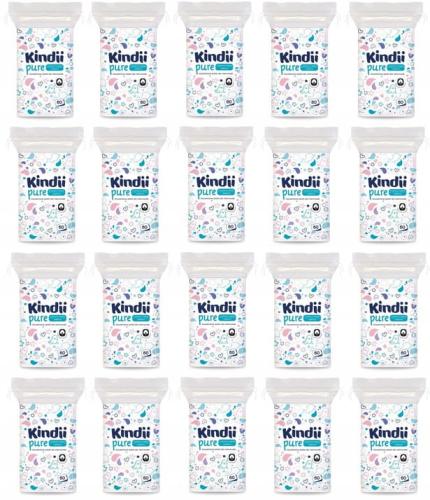 CLEANIC Kindii PŁATKI KOSMETYCZNE DZIDZIUŚ PURE 20 Opakowań x60szt
