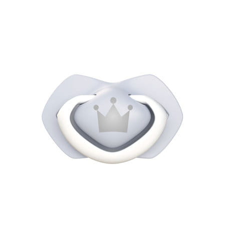 CANPOL Smoczki Silikonowe 2szt. 0-6m ROYAL 22/650 Niebieskie