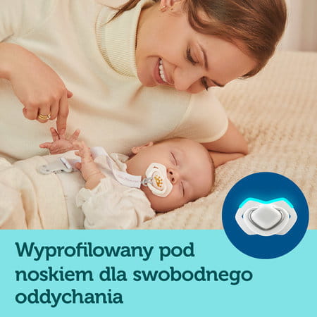 CANPOL Smoczki Silikonowe 2szt. 0-6m BONJOUR PARIS  22/647 Niebieskie