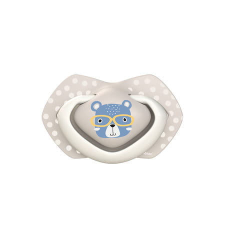 CANPOL Smoczki Silikonowe 2szt. 0-6m BONJOUR PARIS  22/647 Niebieskie