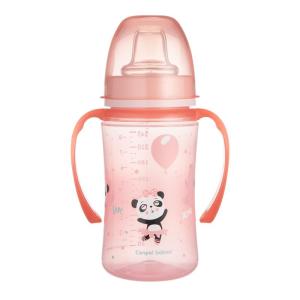 CANPOL Kubek Treningowy  Silikon 240ml 35/208 Różowy