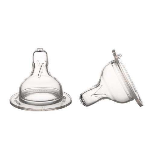 CANPOL Smoczek Silikon Mini Do Butelki Szerokiej 2 szt. 0-3m 21/729