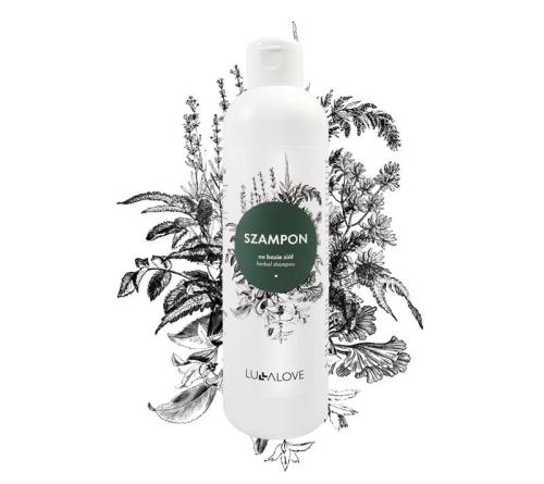 LULLALOVE Szampon Ziołowy Oczyszczający Na Porost Włosów 250ml