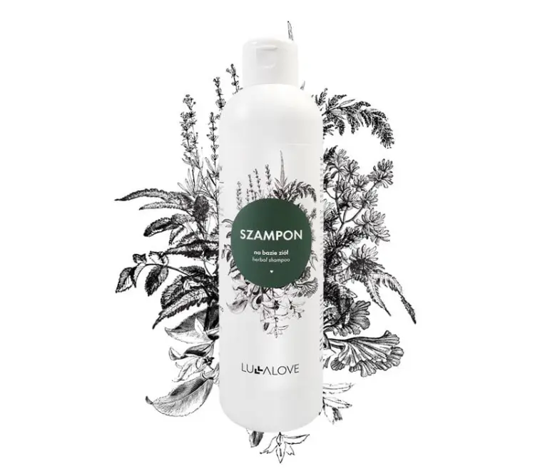 LULLALOVE Szampon Ziołowy Oczyszczający Na Porost Włosów 250ml