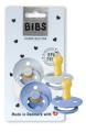 Bibs Dwupak Smoczek Uspokajający Kauczuk Hevea Rozmiar S 0m+ 2szt SKY BLUE & BABY BLUE