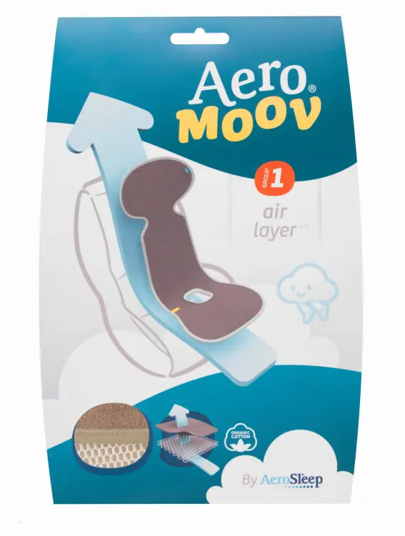 AeroSleep Wkładka Antypotowa AeroMoov Do Fotelików Gr. 1 Antracytowa(9-18kg)