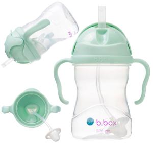 Nowy B.Box Innowacyjny Kubek Niekapek 240ml 6m+ PISTACHIO