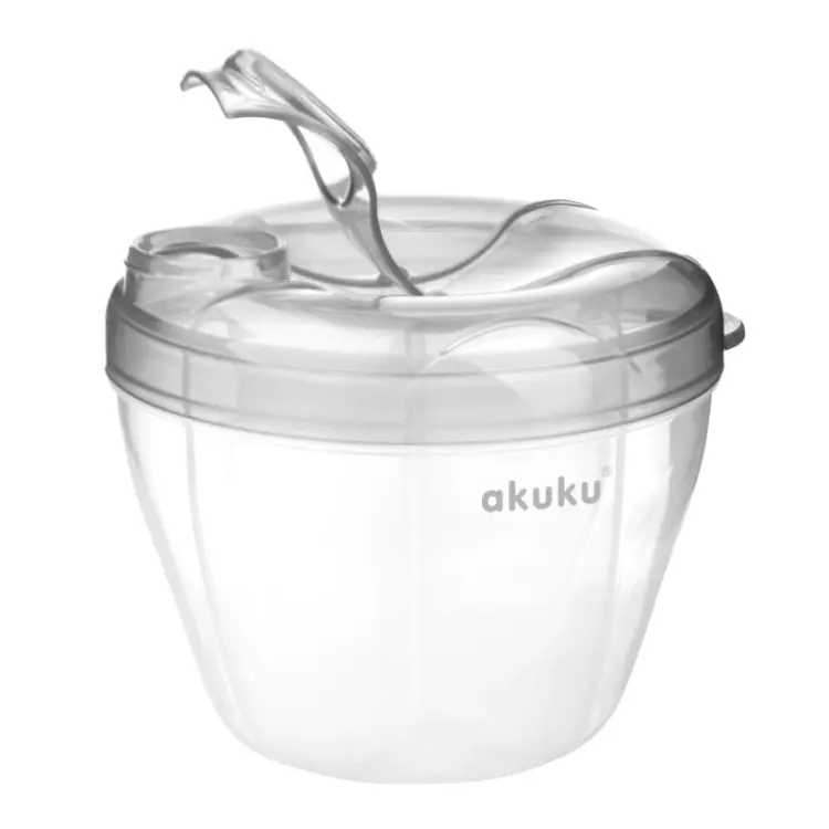Akuku Pojemnik Na Mleko W Proszku 4 Komory Szary 0561