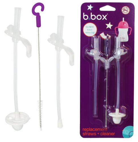 B.Box Wymienne Słomki i Szczoteczka Do Nowego Kubka Niekapka B.Box NEW B.BOX