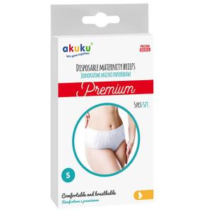 Akuku Majtki Poporodowe Jednorazowe 5szt Rozmiar S 0549