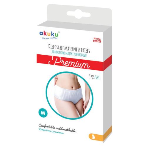 Akuku Majtki Poporodowe Jednorazowe 5szt Rozmiar M 0550