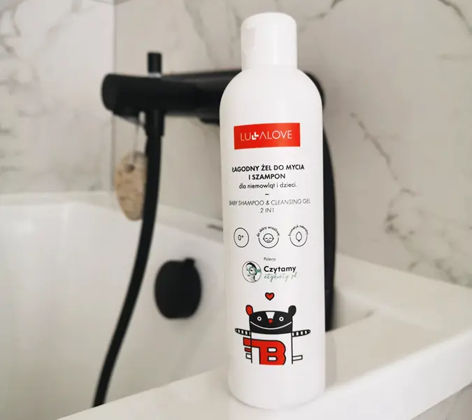 LULLALOVE Łagony Żel i Szampon Do Mycia Niemowląt i Dzieci 250ml