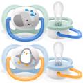 Avent Smoczek Uspokajający 2szt 0+ 0-6M Ultra Air Niebieski 080/05