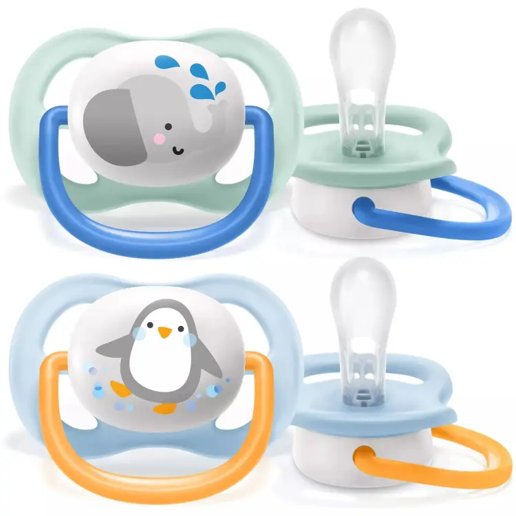 Avent Smoczek Uspokajający 2szt 0+ 0-6M Ultra Air Niebieski 080/05