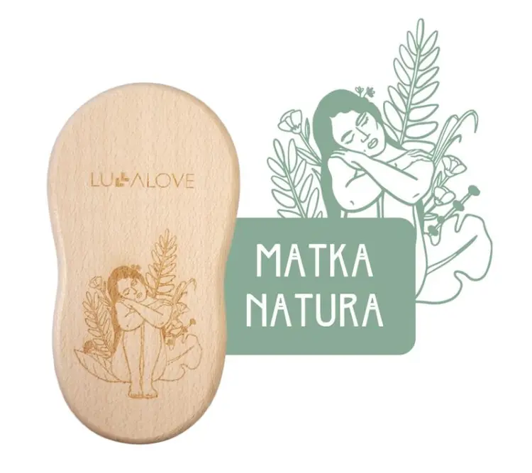 LULLALOVE Szczotka Do Masażu Na Sucho Edycja Matka Natura Średnia Szczotka - Szczecina