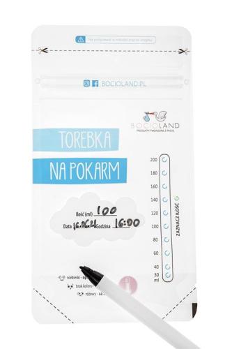 Bocioland Woreczki Do Przechowywania i Mrożenia Pokarmu 50szt 1583