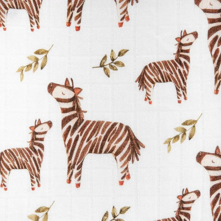 Bocioland Pieluszka Bambusowa Mini Otulacz 75x75cm Zebra 36244