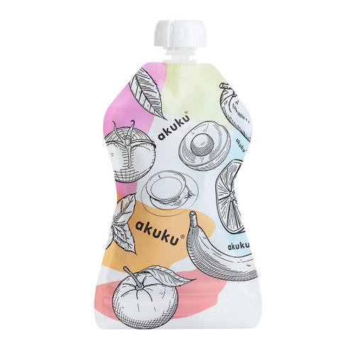 Akuku Saszetki Wielorazowe Na Pokarm 150ml 5szt 0056