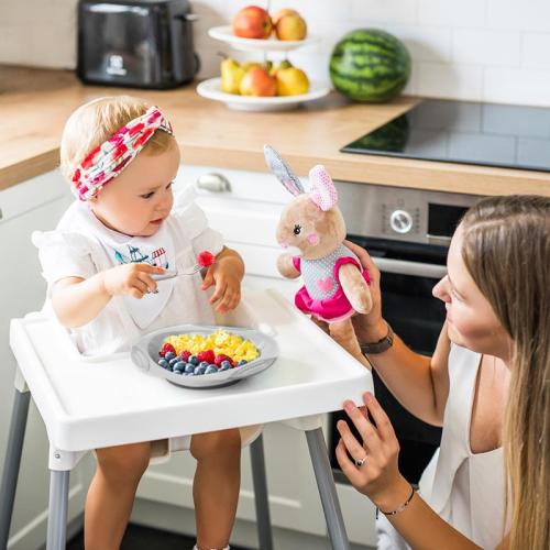 BabyOno Sztućce Dla Dzieci Ze Stali Szlachetnej Szaro/Różowe 1065/02