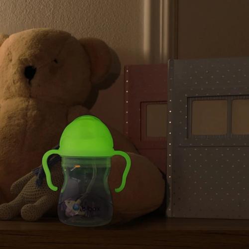 B.Box Innowacyjny Kubek Niekapek 240ml 6m+ Glow Świecący w Ciemności 5230