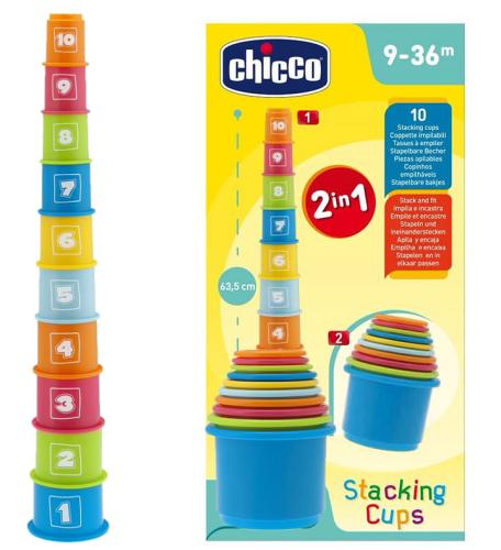 Chicco Wieża 2w1 Kubeczki 9m+ 6409