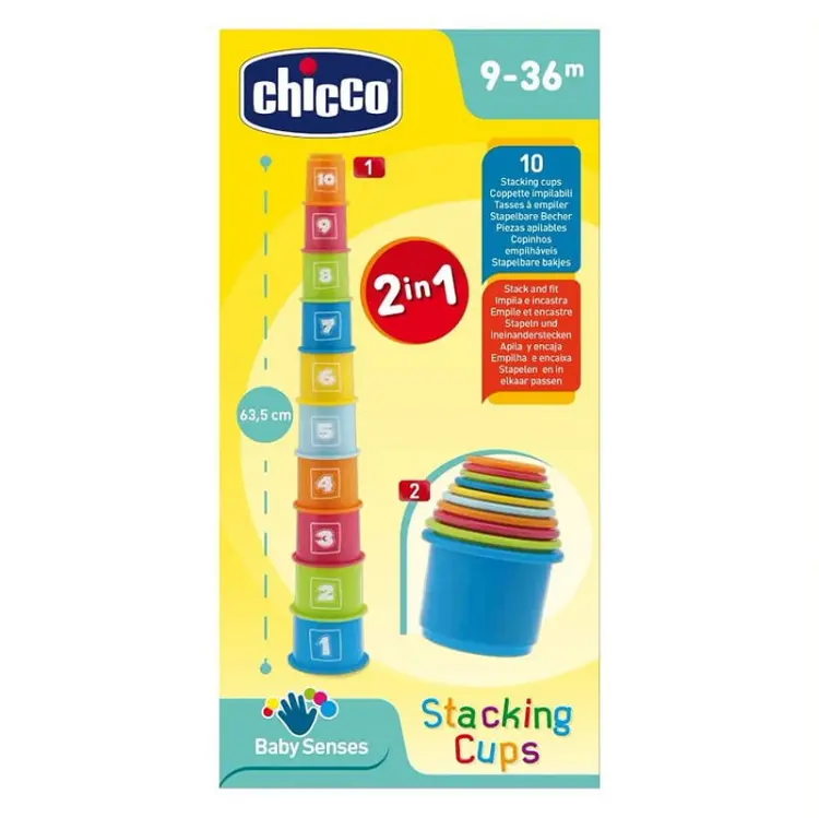 Chicco Wieża 2w1 Kubeczki 9m+ 6409