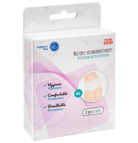Akuku Wielorazowe Majtki Poporodowe Siateczkowe XL 2szt 0235