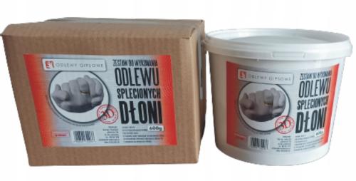 Ramy Czasu Zestaw Do Odlewu Splecionych Dłoni + Okrągły Pojemnik na Odlew 3L 2076