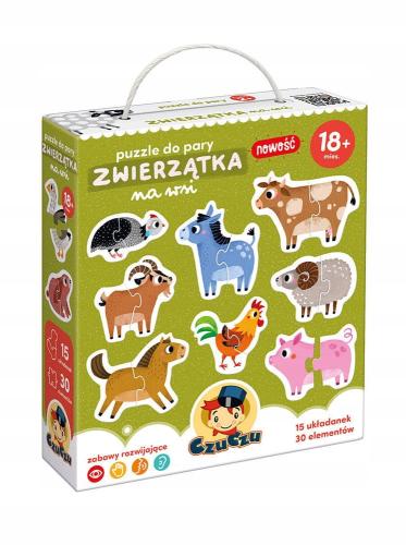 Czuczu Puzzle do Pary Zwierzątka na Wsi 30 Elementów 18m+ 1811