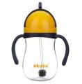 Akuku Bidon Ze Słomką i Odważnikiem Niebiesko-Żółty 280ml 0165