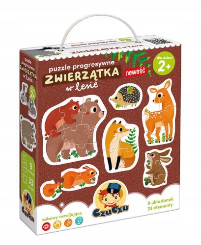 Czuczu Puzzle Progresywne Zwierzątka w Lesie 2+ 1835
