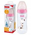 NUK BUTELKA ANTYKOLKOWA Z CZUJNIKIEM CIEPŁA 300ml 0m+ RÓŻOWA