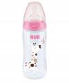 NUK BUTELKA ANTYKOLKOWA Z CZUJNIKIEM CIEPŁA 300ml 0m+ RÓŻOWA