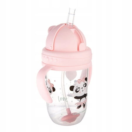 CANPOL Kubek Niekapek 270ML Exotic Animals 56/606 Różowy