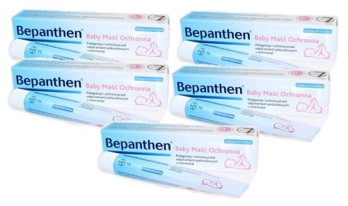 Bayer BEPANTHEN Baby Maść Ochronna Na Odparzenia 5x30g = 150g