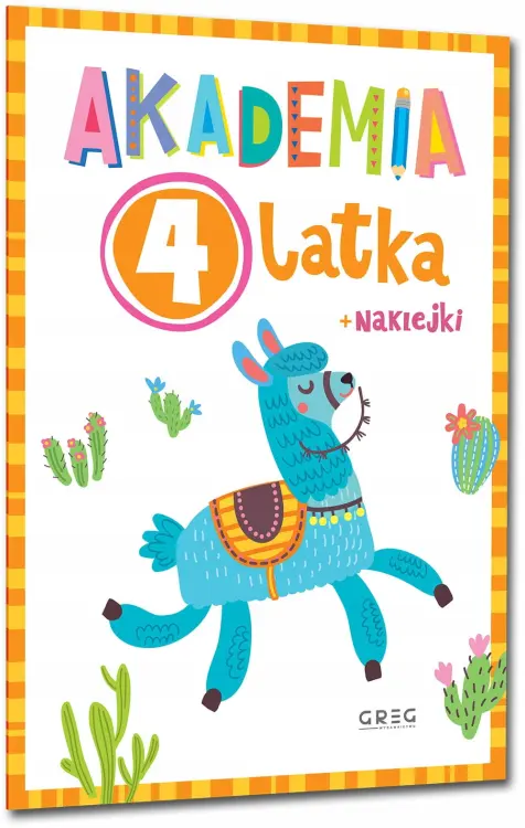 Greg Akademia 4-Latka z Naklejkami Ćwiczenia Oraz Zadania 9989