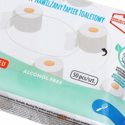 Akuku Nawilżany Papier Toaletowy O Zapachu Mango 50szt 0030