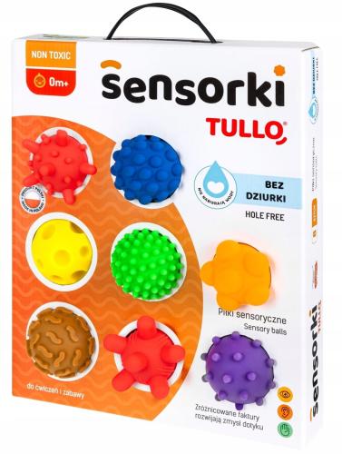 Tullo Piłeczki Sensoryczne Sensorki Zestaw 8szt 0m+ 419