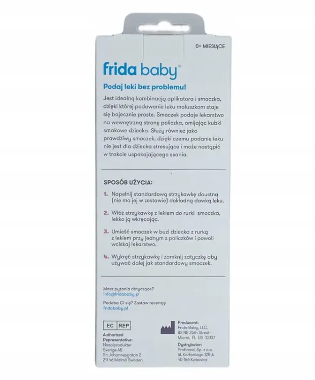 Fridababy Dozownik Leków W Kształcie Smoczka FRI28 0096