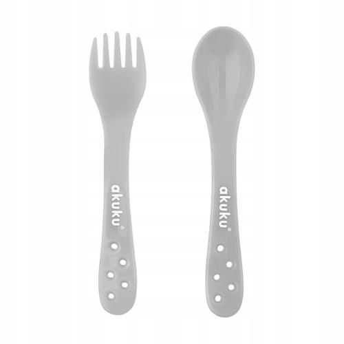 Akuku Zestaw Sztućcy W Etui Grey 0739
