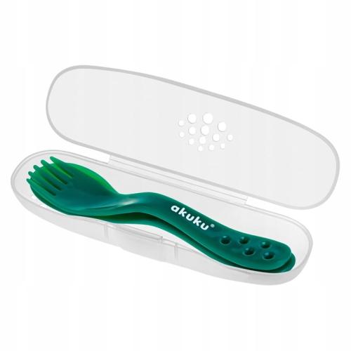 Akuku Zestaw Sztućcy W Etui Green 0746