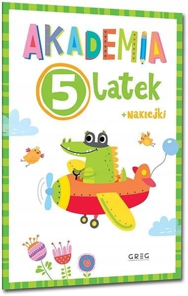 Greg Akademia 5-Latka + Naklejki Ćwiczenia i Zadania 9996