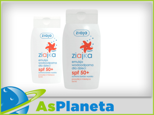 Ziajka Sun Słoneczna Emulsja Dla Dzieci SPF 50 Wodoodporna 125ml