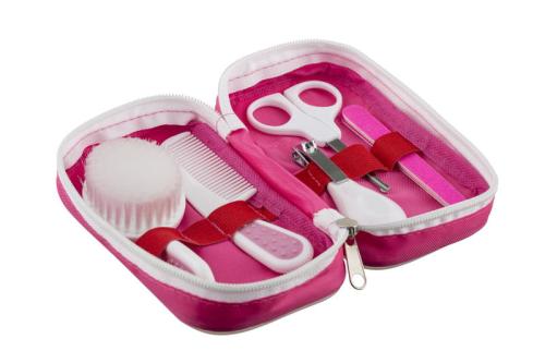 Akuku Zestaw MaNicure W Kosmetyczce Różowy 0458